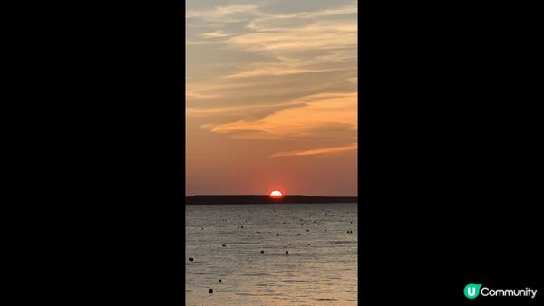 台灣漁人碼頭日落