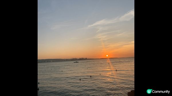 台灣漁人碼頭日落