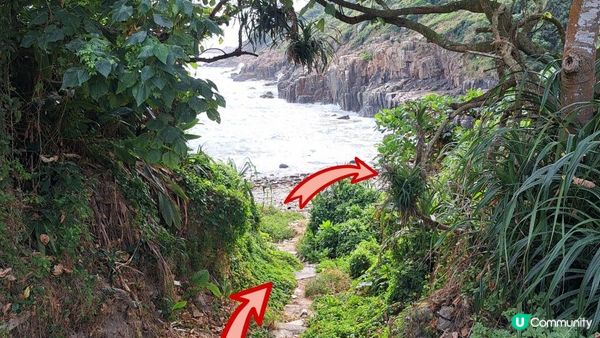 《清水灣行山篇》綠蛋島(遠觀)，刀片脊/坐佛崖