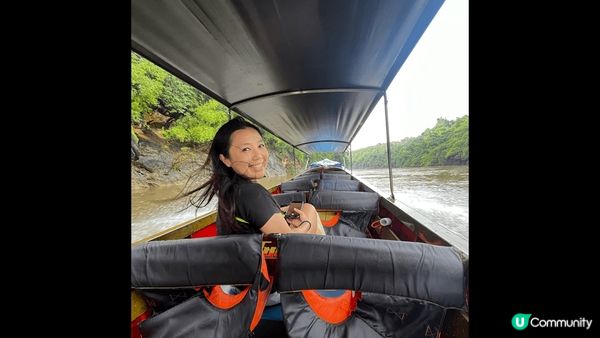 泰國北碧府的水上屋，兒子五歲的漂流挑戰，完成自信心爆棚！