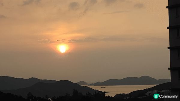 晨早窗外的日出景，令人看見心礦神怡，準備迎接美好的一天??