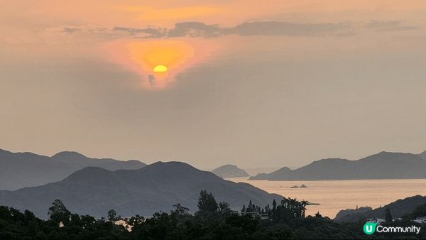 晨早窗外的日出景，令人看見心礦神怡，準備迎接美好的一天??