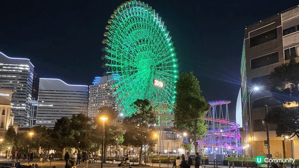 6日5夜的日本東京之旅,其中2日1夜在橫濱逗留，橫濱港灣的夜...