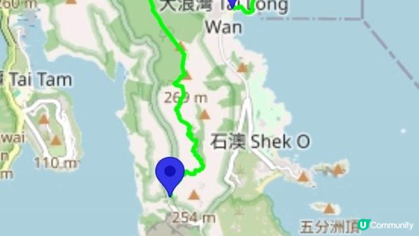 《石澳土地灣至大浪灣行山篇》雲枕山、哥連臣山、砵甸乍山、砵甸乍觀景台、大浪亭