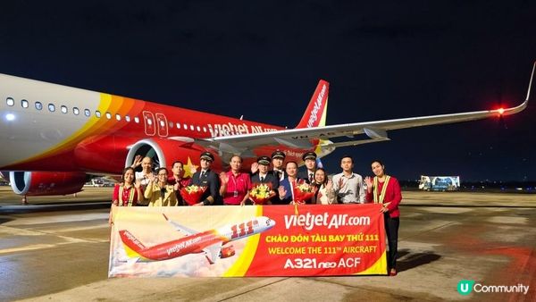 越捷接收全新飛機擴大機隊 促進香港與越南之間旅遊
