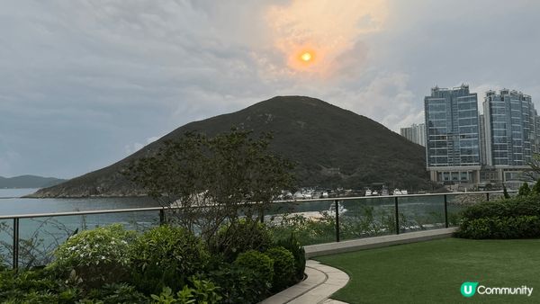 富麗敦酒店外無敵海景，仲可以睇到超靚既日落景色