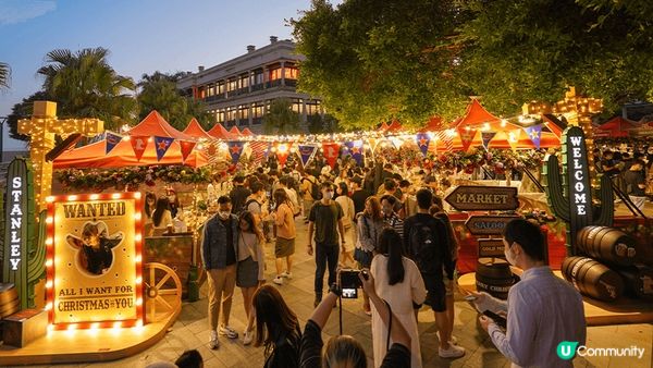 香港赤柱市集，今年聖誕節的時候打造了一個充滿南半球特色的聖誕...