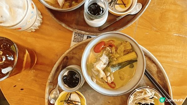 Migu Villiage餐館的飯團套餐，每樣食品都很精緻，...