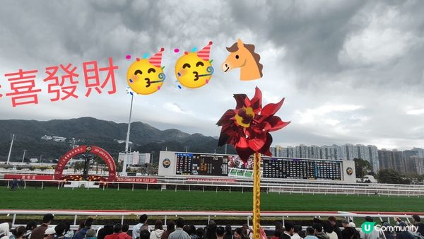 新年年初三必到香港景點，梗係入沙田馬場行大運，橫財就手，馬到...