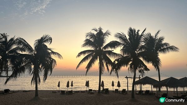 日落海灘美食 微微海風 輕鬆又寫意 #社群三月快閃送