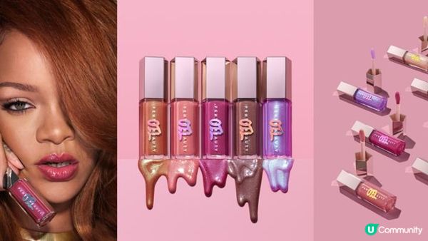 Fenty Beauty熱銷Gloss Bomb系列再添一員！全新星塵炸彈3D晶鑽唇油: 閃耀色彩玻璃唇 柔滑新體驗