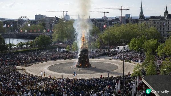 蘇黎世年度「火燒雪人」祭典——Sechseläuten 🔥☃️