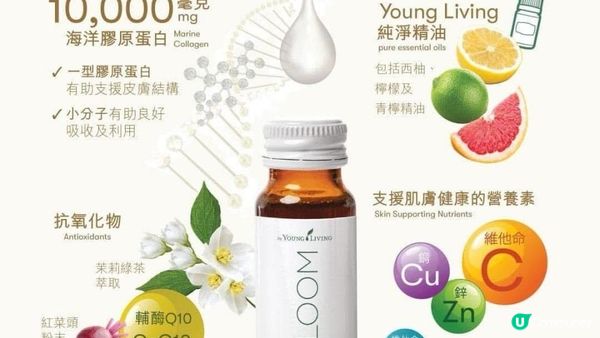 ♡Young Living全球首創！市面上唯一加入精油嘅膠原飲｜BLOOM膠原亮膚飲♡