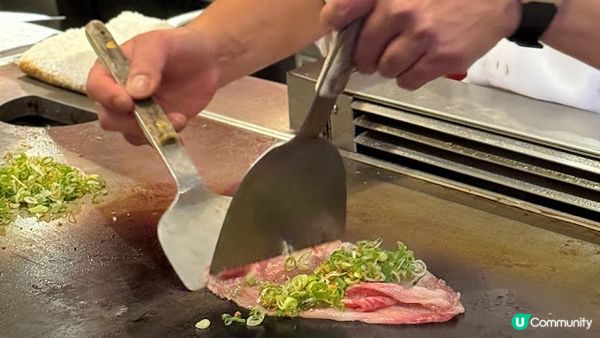 誘人油花。宮崎A5和牛御膳