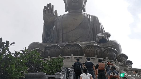 天氣炎熱，要淨心，洗滌心靈，心静自然涼，天壇大佛幫到你。爬到...