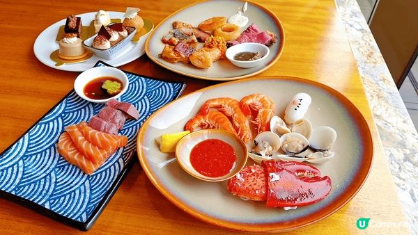 上兩個星期於紅磡嘉里酒店享用自助午餐，食物種類繁多，性價比高...