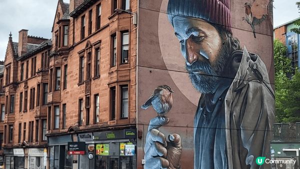 格拉斯哥的街頭， 比起其他歐洲城市雖然沒有那麼亮麗， 但卻多...