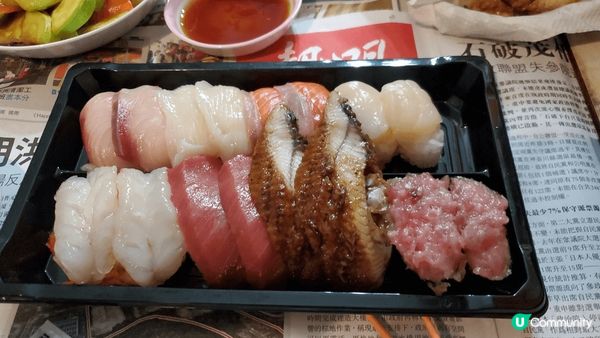 壽司郎外賣18件壽司。同屋企人有D拗撬，買佢地鍾意的食物，希...