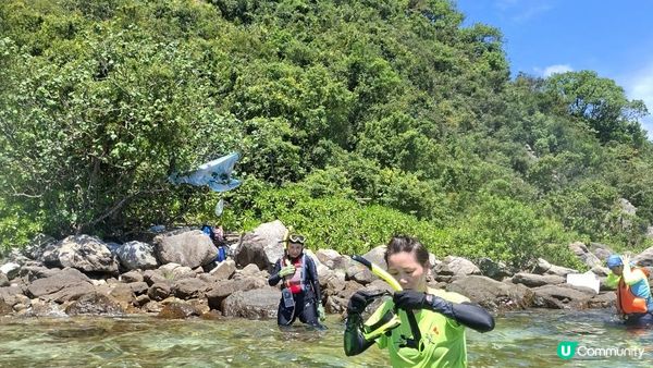 夏季玩水系列💦【西貢橋咀島廈門灣背後石灘🤿🎽👙】
