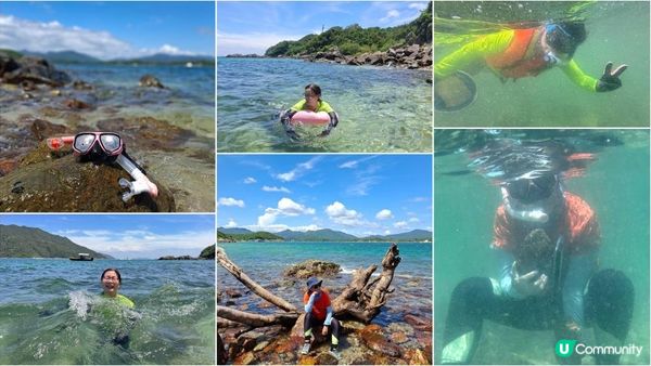 夏季玩水系列💦【西貢橋咀島廈門灣背後石灘🤿🎽👙】