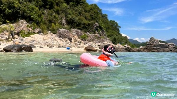 夏季玩水系列💦【西貢橋咀島廈門灣背後石灘🤿🎽👙】