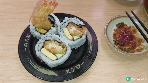 SUSHIRO 每星期必吃特大虎蝦天婦羅卷，虎蝦炸得脆同時吃...