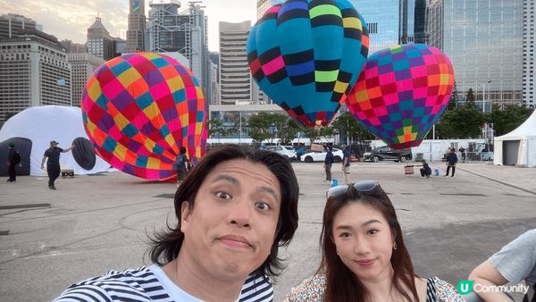 香港第一次的熱氣球節，年度盛事，很有香港代表性。