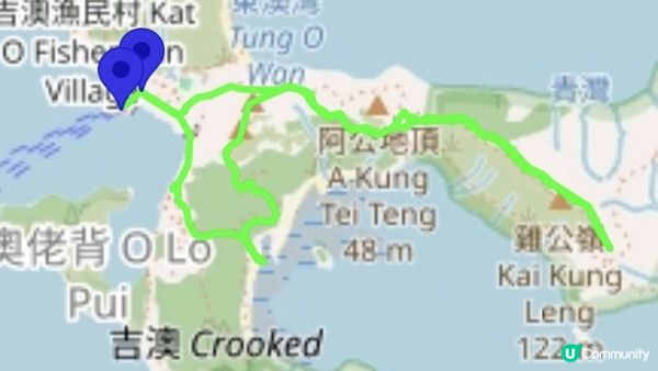 【吉澳冷門行山路線】橫排路、山海亭、雞公嶺、高棚頂、澳背塘徑