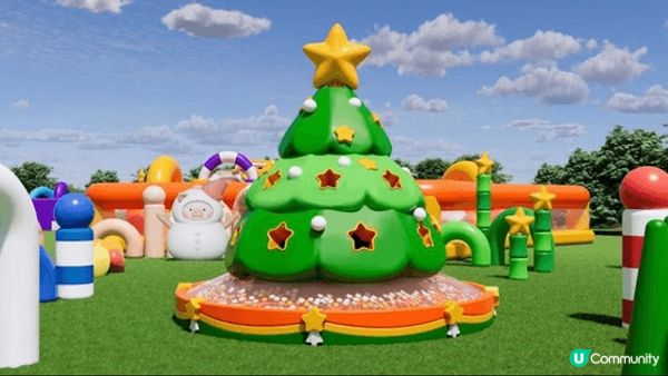 Merry Balloon Park 巨型夢幻充氣樂園設有兩...