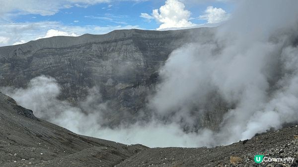 #OK即刻有 **今年九月去了日本阿蘇火山，很壯觀的一個活火...