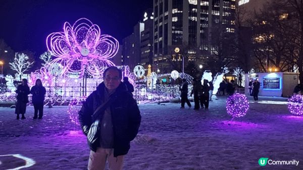 北海道之旅充滿驚喜，第一次感受下雪的感覺和欣賞扎幌之彩燈雪祭...