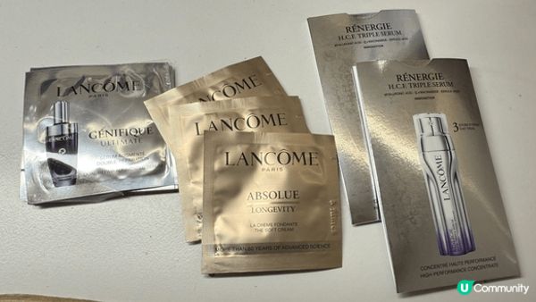 第一張係Lancôme嘅7日精華面霜 我用後覺得都達到保水效...