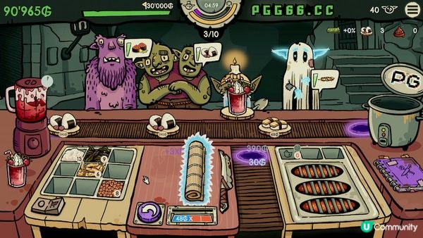 PG海怪传说遇上餐厅经营！《哥布林寿司》用毛毛虫和便便做料理