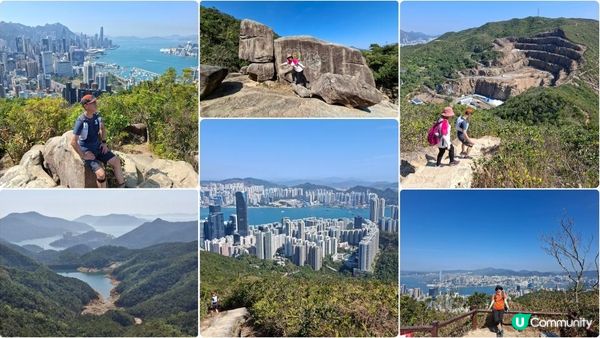 【畢拉山道至勵德邨行山篇】懸空棧道、渣甸山、小馬山、龜石、紅香爐峰