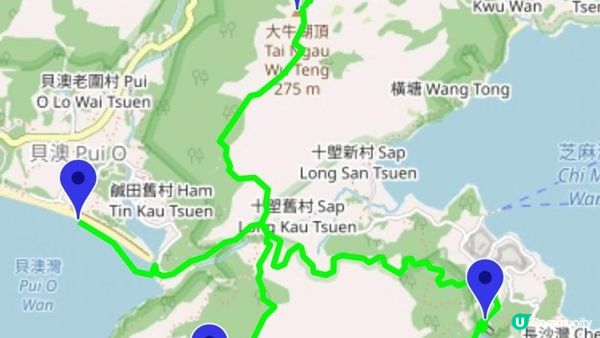 【大嶼山芝麻灣半島行山篇】大牛湖頂、十塱水塘、老人山、廟仔墩、貝澳泳灘