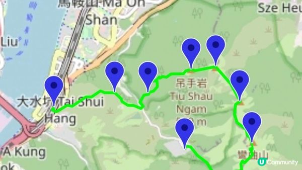 【大水坑至馬鞍山村行山篇】青蛙石、吊手岩、牛押山、馬鞍山、彎曲山