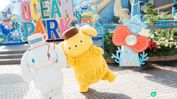 「在海洋公園的蔚藍世界裡，遇見了最溫暖的 Sanrio ch...