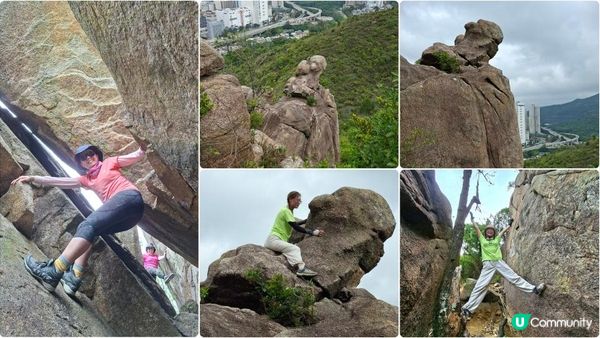 【沙田第一城至黃大仙行山篇🚶‍♀️⛰️】插桅杆石林、多石頂石室、崗背頂