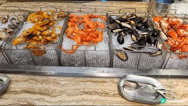 金茂深圳JW萬豪酒店自助午餐，食物質素ok、品種比較多：凍海...