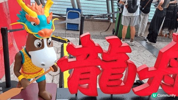 端午節在尖沙嘴海濱有這個保險公司贊助的龍舟活動，加上有不同之...