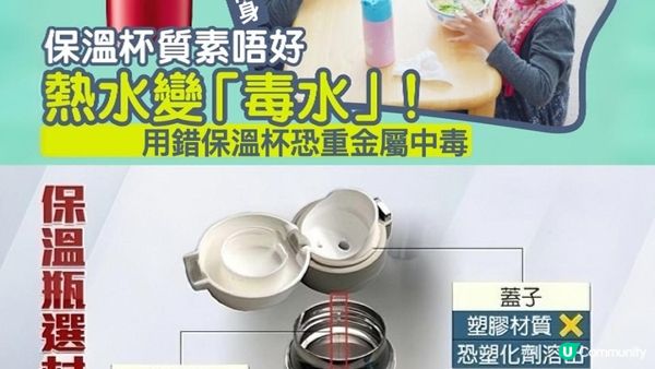 #日日用保溫杯＝慢性鉛中毒😱 半數驗出重金屬