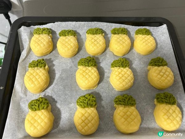 在家自製鳳梨酥之大成功