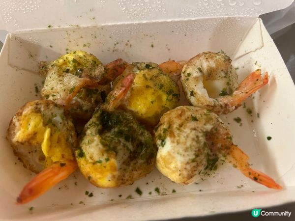 去高雄六合夜市～食鳥蛋蝦球