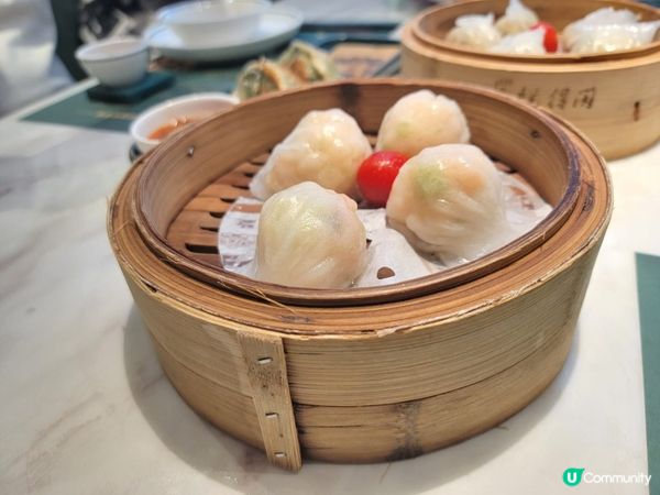 深圳酒樓有特色的紅米腸，大大隻蝦餃及幼滑蛋撻