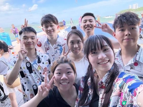 在泰國的夏日旅行玩水日