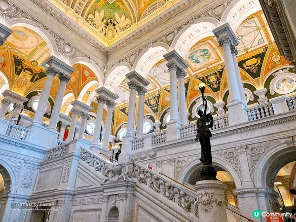【美國-Washington】世界最美圖書館之一 │ 世界最大圖書館巡禮 │ Library of Congress