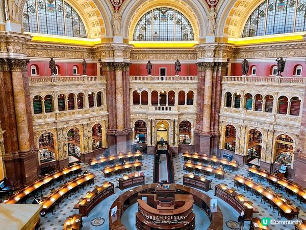 【美國-Washington】世界最美圖書館之一 │ 世界最大圖書館巡禮 │ Library of Congress