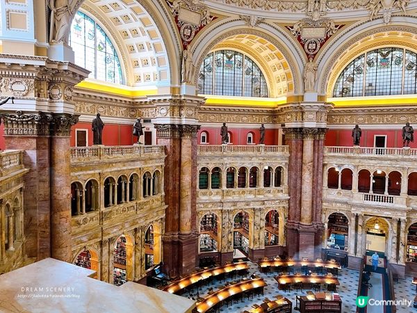 【美國-Washington】世界最美圖書館之一 │ 世界最大圖書館巡禮 │ Library of Congress