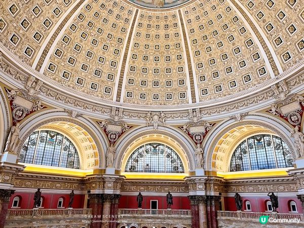 【美國-Washington】世界最美圖書館之一 │ 世界最大圖書館巡禮 │ Library of Congress
