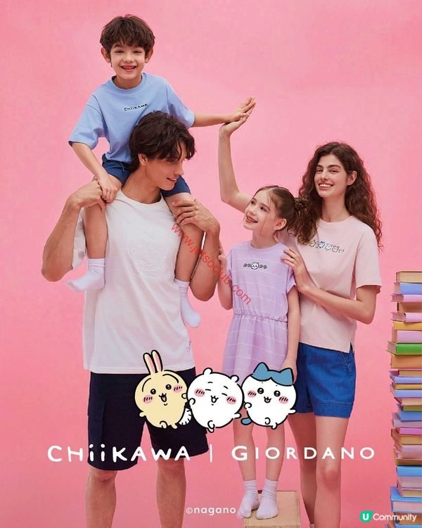 Giordano 潮玩新聯乘！可愛爆擊 Chiikawa 系列登場！